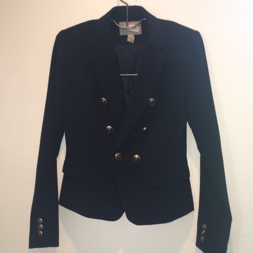 Navy blue double breasted Blazer